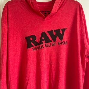 NWT XL Raw Hooded T-Shirt